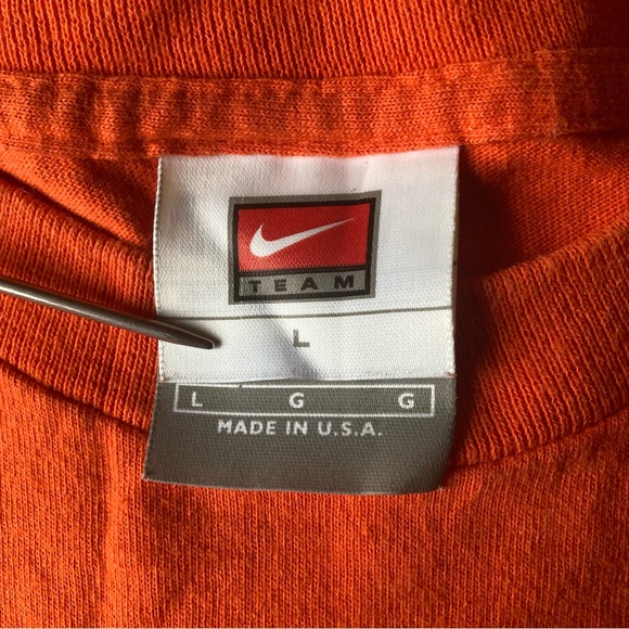 Vintage Nike T Shirt Mens L Syracuse University Basketball 90s Made In USA - Picture 7 of 7